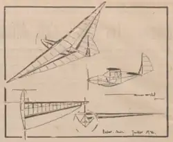 Étude réalisée par Michel Minéo en juillet 1936 concernant le vol humain, parue dans Les Ailes, no 812.