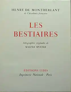 Image illustrative de l’article Les Bestiaires
