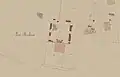 Cadastre de 1847 représentant Les Brûlins.