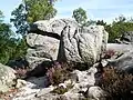Malgré l'exploitation comme carrière au cours du XIXe&nbsp;siècle, on rencontre encore des blocs de grès façonnés curieusement par la nature.