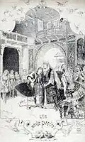 Le Retour, scène avec des tziganes, dans une version en 3 actes (1886)