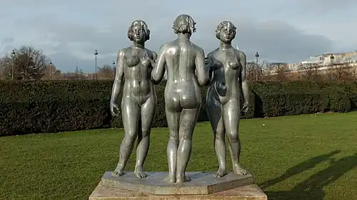 Les Trois Grâces, 1938, Jardin des Tuileries, Paris.