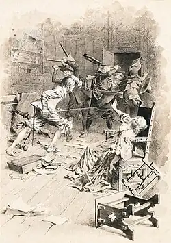 D'Artagnan sauve Constance Bonacieux des agents du Cardinal.