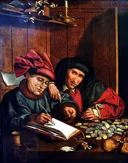 Les Compteurs d'argent, anonyme (vers 1575-1600).