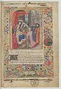 Scène de dédicace, f.1r.