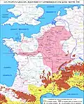 Les peuples gaulois, aquitains et germaniques en -56.