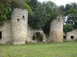 Façade avant côté nord, vue sur la porte principale et les deux tours (photo 1)