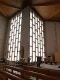 Les verrières de l'église.