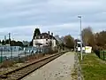 Les voies en direction de Poitiers.