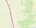Les voies du hameau de Le Motte au sud de Frencq.