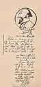 Lettre d'Erik Satie à Eva Gauthier, 1920