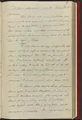 Réponse de George Washington – page 1