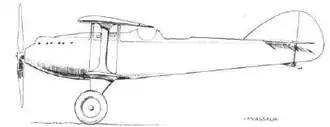 Vue de l'avion.