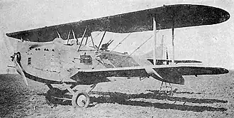 Vue de l'avion.