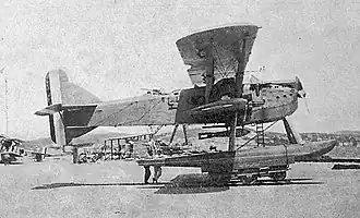 Vue de l'avion.