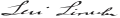 Signature de Levi Lincoln