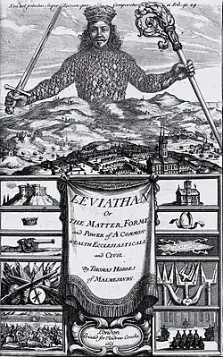 Gravée par Abraham Bosse pour l'édition du Léviathan (1651) de Hobbes et sous son contrôle, cette image constitue un programme théorico-politique