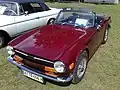 Une TR6 de 1971.