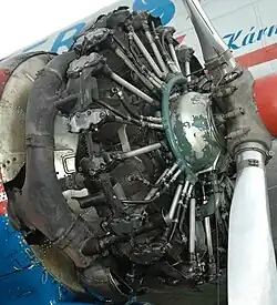 Vue du moteur.
