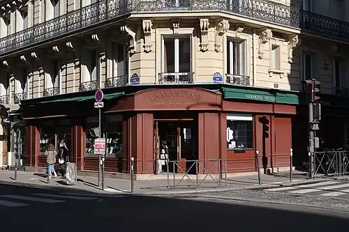 Librairie Lamartine au no 118.