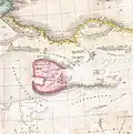 Carte Pinkerton, 1818