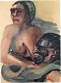 Couple d'amoureux Lohse, vers 1930.