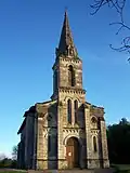 La façade occidentale de l'église Saint-Vincent (fév.&nbsp;2010).