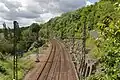 La ligne à Saint-Fargeau-Ponthierry.
