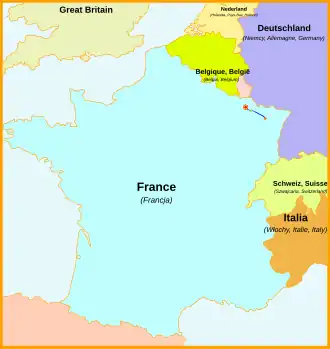 Voir la carte de la ligne.