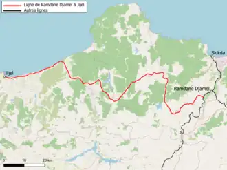 Image illustrative de l’article Ligne de Ramdane Djamel à Jijel