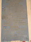 Plaque commémorative - 1853