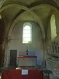 2e&nbsp;travée, vue vers l'est.
