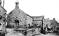 Limerzel : la chapelle du Temple de Haut (chapelle Saint-Julien) vers 1925 (carte postale).