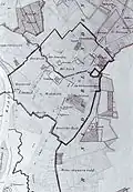 Carte de Limmel aux alentours de 1850.