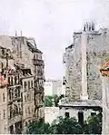 Berndt Lindholm (Finlande), Vue du boulevard Clichy depuis le studio de l'artiste, 1870.