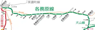 Voir la carte de la ligne.