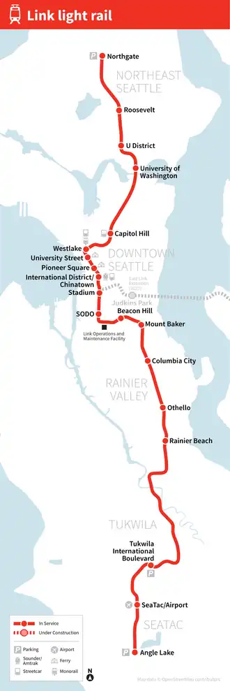 Carte de la Ligne 1.
