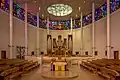 Intérieur de la Pfarrkirche St. Michael (Linz)&nbsp;(de). Septembre 2022.