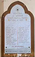 Monument aux morts de la paroisse