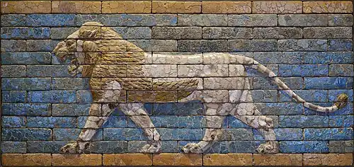 Lion marchant,Babylone
