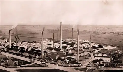 Usine de fil de fer de la Westfälische Union (de) AG avant 1900.