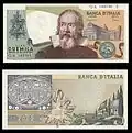 2&nbsp;000&nbsp;lires Galileo Galilei (1973-93)