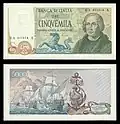 Le 5 000 lires Colombo.
