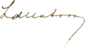 Signature de Lisandro de la Torre
