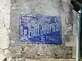 Ancienne publicité murale à Lisle en France.