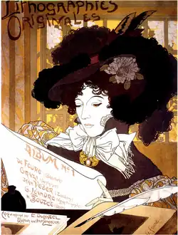 Lithographies originales Album no&nbsp;1, affiche lithographiée (Paris, 1898).