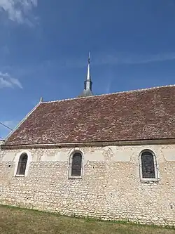 La litre du mur sud de l'église.