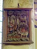 Bas-relief - saint Hubert.