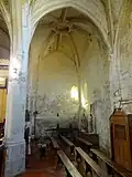 Collatéral nord, vue vers l'ouest.