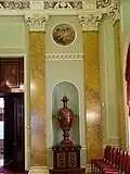 Détail de la salle de banquet de l'hôtel de ville de Liverpool
